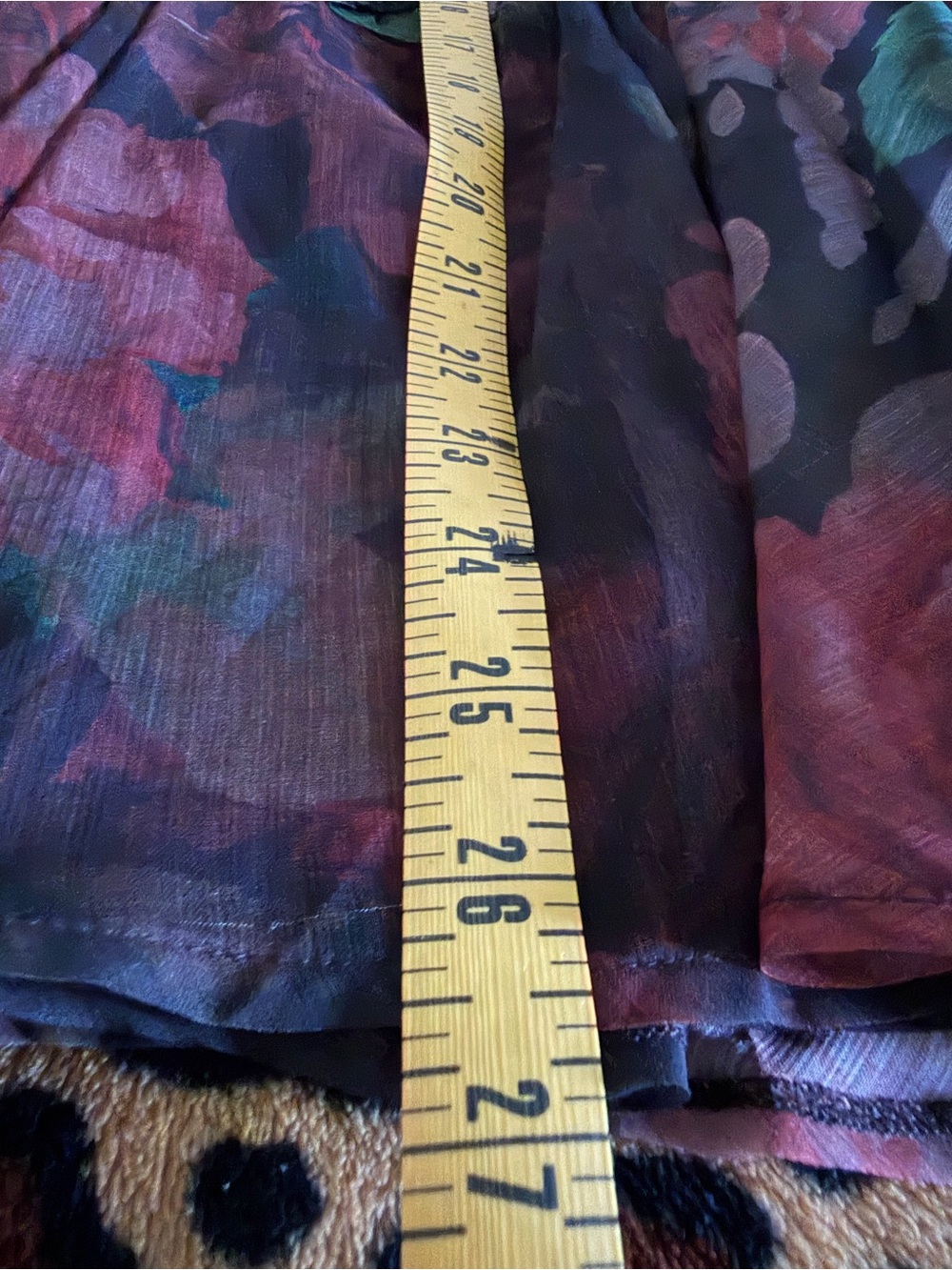 ASOS Black Mini Dress with Red Floral Print - Picture 12 of 13